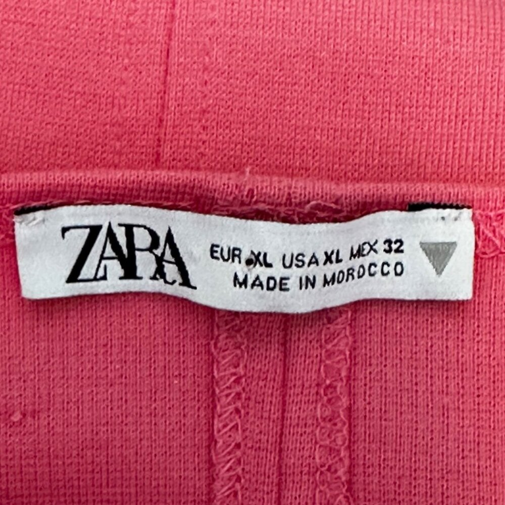 Zara Women's Sleeveless Pink Tank Bodycon Midi Dress Size XL - Picture 3 of 7